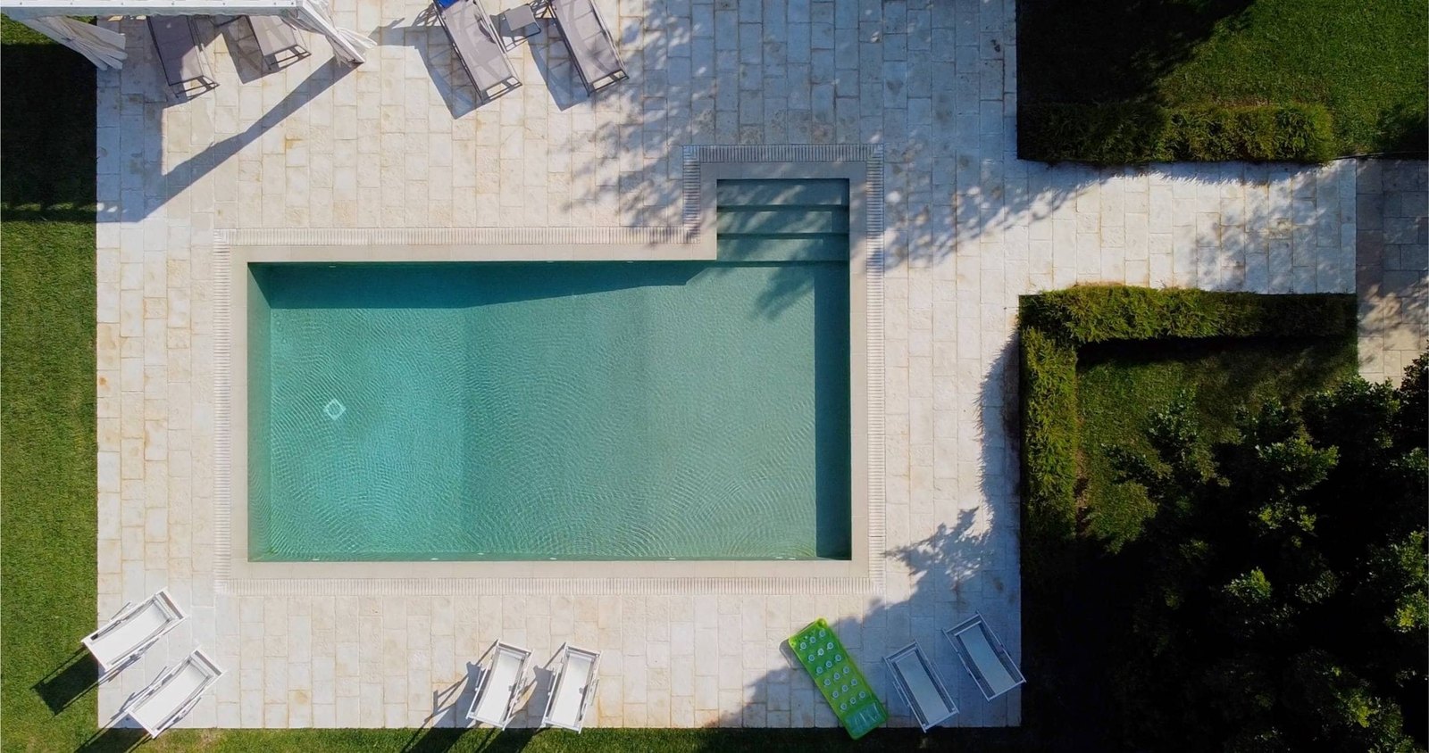 Paver terrace and outdoor living space